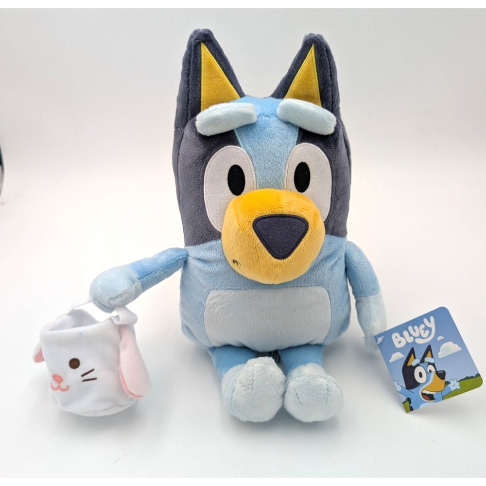 Bluey Easter Plush With Bunny Basket Kohls Cares Spirit Blue Dog Stuffed 13"